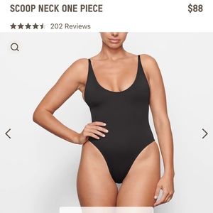 NWT Skims scoop neck one piece swim